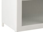 ΜΕΤΑΛΛΙΚΟ ΝΤΟΥΛΑΠΙ ΒΙΤΡΙΝΑ CARIL HM9571.02 ΛΕΥΚΟ 80x37-40x102Yεκ.