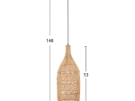 ΦΩΤΙΣΤΙΚΟ ΟΡΟΦΗΣ THEON HM7888 ΚΡΕΜΑΣΤΟ ΑΠΟ RATTAN ΣΕ ΦΥΣΙΚΟ ΧΡΩΜΑ Φ22x148Υ εκ.