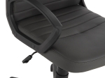 ΚΑΡΕΚΛΑ ΓΡΑΦΕΙΟΥ THEONI HM1189.10 PU ΔΕΡΜΑ ΓΚΡΙ ΧΡΩΜΑ-ΜΑΥΡΑ ΜΠΡΑΤΣΑ 55x65x100Υεκ.