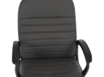 ΚΑΡΕΚΛΑ ΓΡΑΦΕΙΟΥ THEONI HM1189.10 PU ΔΕΡΜΑ ΓΚΡΙ ΧΡΩΜΑ-ΜΑΥΡΑ ΜΠΡΑΤΣΑ 55x65x100Υεκ.