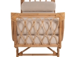 ΚΑΝΑΠΕΣ ΕΞΩΤΕΡΙΚΟΥ ΧΩΡΟΥ CHARMELLA HM9659 ΦΥΣΙΚΟ RATTAN-ΜΠΕΖ ΜΑΞΙΛΑΡΙΑ 187x69x76Yεκ.
