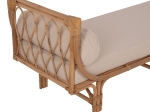 ΚΑΝΑΠΕΣ ΕΞΩΤΕΡΙΚΟΥ ΧΩΡΟΥ CHARMELLA HM9659 ΦΥΣΙΚΟ RATTAN-ΜΠΕΖ ΜΑΞΙΛΑΡΙΑ 187x69x76Yεκ.
