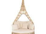 ΚΑΝΑΠΕΣ ΕΞΩΤ.ΧΩΡΟΥ ΣΤΡΟΓΓΥΛΟΣ MARJOM HM9765 ΦΥΣΙΚΟ RATTAN-ΕΚΡΟΥ ΥΦΑΣΜΑ Φ148x287Υεκ.