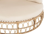 ΚΑΝΑΠΕΣ ΕΞΩΤ.ΧΩΡΟΥ ΣΤΡΟΓΓΥΛΟΣ MARJOM HM9765 ΦΥΣΙΚΟ RATTAN-ΕΚΡΟΥ ΥΦΑΣΜΑ Φ148x287Υεκ.