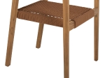 ΠΟΛΥΘΡΟΝΑ CHARLOTTE HM9637.01 ΞΥΛΟ TEAK ΦΥΣΙΚΟ & ΚΑΦΕ ΣΧΟΙΝΙ 59x54x83Y εκ.