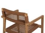 ΠΟΛΥΘΡΟΝΑ CHARLOTTE HM9637.01 ΞΥΛΟ TEAK ΦΥΣΙΚΟ & ΚΑΦΕ ΣΧΟΙΝΙ 59x54x83Y εκ.
