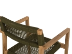 ΠΟΛΥΘΡΟΝΑ CHARLOTTE HM9637.05 ΞΥΛΟ TEAK ΦΥΣΙΚΟ & ΠΡΑΣΙΝΟ ΣΧΟΙΝΙ 59x54x83Y εκ.