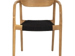 ΠΟΛΥΘΡΟΝΑ OSLO HM9636.02 ΞΥΛΟ TEAK ΦΥΣΙΚΟ & ΜΑΥΡΟ ΣΧΟΙΝΙ 55x54x80Y εκ.