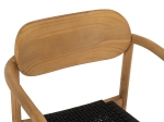 ΠΟΛΥΘΡΟΝΑ OSLO HM9636.02 ΞΥΛΟ TEAK ΦΥΣΙΚΟ & ΜΑΥΡΟ ΣΧΟΙΝΙ 55x54x80Y εκ.
