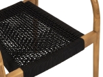 ΠΟΛΥΘΡΟΝΑ OSLO HM9636.02 ΞΥΛΟ TEAK ΦΥΣΙΚΟ & ΜΑΥΡΟ ΣΧΟΙΝΙ 55x54x80Y εκ.
