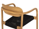 ΠΟΛΥΘΡΟΝΑ OSLO HM9636.02 ΞΥΛΟ TEAK ΦΥΣΙΚΟ & ΜΑΥΡΟ ΣΧΟΙΝΙ 55x54x80Y εκ.