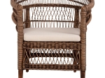 ΠΟΛΥΘΡΟΝΑ MALAWI HM9635.01 ΞΥΛΟ ΜΑΟΝΙ ΜΕ RATTAN ΚΑΦΕ-ΛΕΥΚΟ ΜΑΞΙΛΑΡΙ 80x70x86Υεκ.