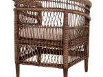 ΠΟΛΥΘΡΟΝΑ MALAWI HM9635.01 ΞΥΛΟ ΜΑΟΝΙ ΜΕ RATTAN ΚΑΦΕ-ΛΕΥΚΟ ΜΑΞΙΛΑΡΙ 80x70x86Υεκ.