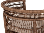 ΠΟΛΥΘΡΟΝΑ MALAWI HM9635.01 ΞΥΛΟ ΜΑΟΝΙ ΜΕ RATTAN ΚΑΦΕ-ΛΕΥΚΟ ΜΑΞΙΛΑΡΙ 80x70x86Υεκ.