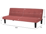 ΚΑΝΑΠΕΣ ΚΡΕΒΑΤΙ ETHAN ΣΕ ΣΑΠΙΟ ΜΗΛΟ ΧΡΩΜΑ HM3146.03 163x73x64Y εκ.