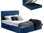 ΚΡΕΒΑΤΙ ALLIE HM584.18 160Χ200 ΜΕ ΑΠΟΘΗΚΕΥΤΙΚΟ ΧΩΡΟ-ΜΠΛΕ ΒΕΛΟΥΔΟ