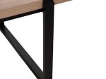 ΤΡΑΠΕΖΙ ΣΑΛΟΝΙΟΥ SHABEN HM9585.03 MDF SONOMA-ΜΑΥΡΗ ΜΕΤΑΛΛΙΚΗ ΒΑΣΗ 120x60X46Yεκ.