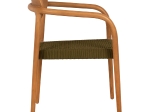 ΠΟΛΥΘΡΟΝΑ OSLO HM9636.05 ΞΥΛΟ TEAK ΦΥΣΙΚΟ & ΠΡΑΣΙΝΟ ΣΧΟΙΝΙ 55x54x80Yεκ.