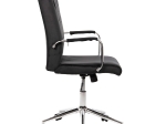 ΚΑΡΕΚΛΑ ΓΡΑΦΕΙΟΥ JOSEF HM1181.04 ΜΑΥΡΟ ΒΕΛΟΥΔΟ-INOX ΒΑΣΗ 58x61x105-113Yεκ.