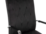 ΚΑΡΕΚΛΑ ΓΡΑΦΕΙΟΥ JOSEF HM1181.04 ΜΑΥΡΟ ΒΕΛΟΥΔΟ-INOX ΒΑΣΗ 58x61x105-113Yεκ.