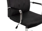 ΚΑΡΕΚΛΑ ΓΡΑΦΕΙΟΥ JOSEF HM1181.04 ΜΑΥΡΟ ΒΕΛΟΥΔΟ-INOX ΒΑΣΗ 58x61x105-113Yεκ.