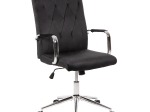 ΚΑΡΕΚΛΑ ΓΡΑΦΕΙΟΥ JOSEF HM1181.04 ΜΑΥΡΟ ΒΕΛΟΥΔΟ-INOX ΒΑΣΗ 58x61x105-113Yεκ.