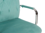 ΚΑΡΕΚΛΑ ΓΡΑΦΕΙΟΥ JOSEF HM1181.08 ΜΕΝΤΑ ΒΕΛΟΥΔΟ-INOX ΒΑΣΗ 58x61x105-113Yεκ.