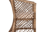 ΠΟΛΥΘΡΟΝΑ MPIKO HM5990 RATTAN ΦΥΣΙΚΟ-ΜΑΞΙΛΑΡΙ ΕΚΡΟΥ 64x68x87Υ εκ.