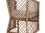 ΠΟΛΥΘΡΟΝΑ MPIKO HM5990 RATTAN ΦΥΣΙΚΟ-ΜΑΞΙΛΑΡΙ ΕΚΡΟΥ 64x68x87Υ εκ.