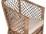 ΠΟΛΥΘΡΟΝΑ MPIKO HM5990 RATTAN ΦΥΣΙΚΟ-ΜΑΞΙΛΑΡΙ ΕΚΡΟΥ 64x68x87Υ εκ.