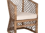 ΠΟΛΥΘΡΟΝΑ MPIKO HM5990 RATTAN ΦΥΣΙΚΟ-ΜΑΞΙΛΑΡΙ ΕΚΡΟΥ 64x68x87Υ εκ.