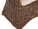 ΠΟΛΥΘΡΟΝΑ ΜΕ ΕΚΡΟΥ ΜΑΞΙΛΑΡΙ KEYLA HM9536 ΚΑΦΕ RATTAN 63x65x87Υεκ.