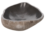 ΝΙΠΤΗΡΑΣ STONE SINK ΛΑΞΕΥΜΕΝΗ ΠΕΤΡΑ ΓΚΡΙ ΑΠΟΧΡΩΣΗ HM4193 55x44x16Υ εκ.