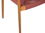 ΠΟΛΥΘΡΟΝΑ OSLO HM9636.06 ΞΥΛΟ TEAK ΦΥΣΙΚΟ & ΡΟΖ ΣΧΟΙΝΙ 55x54x80Yεκ.