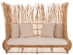 ΚΑΝΑΠΕΣ ΕΞ. ΧΩΡΟΥ ZEPHYR HM5988 ΚΑΛΑΜΙΑ RATTAN ΦΥΣΙΚΟ-ΜΠΕΖ ΜΑΞΙΛΑΡΙΑ 200x120x142Yεκ.