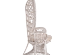 ΠΟΛΥΘΡΟΝΑ ROYAL PEACOCK HM9342.02 RATTAN ΣΕ ΛΕΥΚΟ-ΜΑΞΙΛΑΡΙ ΛΕΥΚΟ 114x72x150Yεκ.