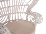 ΠΟΛΥΘΡΟΝΑ ROYAL PEACOCK HM9342.02 RATTAN ΣΕ ΛΕΥΚΟ-ΜΑΞΙΛΑΡΙ ΛΕΥΚΟ 114x72x150Yεκ.