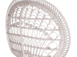 ΠΟΛΥΘΡΟΝΑ ROYAL PEACOCK HM9342.02 RATTAN ΣΕ ΛΕΥΚΟ-ΜΑΞΙΛΑΡΙ ΛΕΥΚΟ 114x72x150Yεκ.