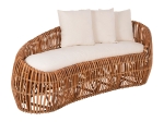 ΚΑΝΑΠΕΣ-ΑΝΑΚΛΙΝΤΡΟ LANTRY HM5991 ΦΥΣΙΚΟ RATTAN- ΛΕΥΚΑ ΜΑΞΙΛΑΡΙΑ 215x60x78Yεκ.