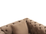 ΠΟΛΥΘΡΟΝΑ τ.CHESTERFIELD MOBAR HM3261.03 ΜΠΕΖ ΒΕΛΟΥΔΟ-ΜΕΤΑΛΛΙΚΑ ΠΟΔΙΑ 99x86,5x77Υεκ.