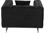 ΠΟΛΥΘΡΟΝΑ τ.CHESTERFIELD MOBAR HM3261.04 ΜΑΥΡΟ ΒΕΛΟΥΔΟ-ΜΕΤΑΛΛΙΚΑ ΠΟΔΙΑ 99x86,5x77Υεκ