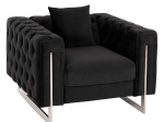 ΠΟΛΥΘΡΟΝΑ τ.CHESTERFIELD MOBAR HM3261.04 ΜΑΥΡΟ ΒΕΛΟΥΔΟ-ΜΕΤΑΛΛΙΚΑ ΠΟΔΙΑ 99x86,5x77Υεκ