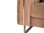ΚΑΝΑΠΕΣ τ.CHESTERFIELD MOBAR HM3262.03 ΜΠΕΖ ΒΕΛΟΥΔΟ-ΜΕΤΑΛΛΙΚΑ ΠΟΔΙΑ 154x85x68Υεκ