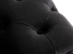 ΚΑΝΑΠΕΣ τ.CHESTERFIELD MOBAR HM3262.04 ΜΑΥΡΟ ΒΕΛΟΥΔΟ-ΜΕΤΑΛΛΙΚΑ ΠΟΔΙΑ 154x85x68Υεκ