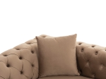 ΚΑΝΑΠΕΣ τ.CHESTERFIELD MOBAR HM3263.03 ΜΠΕΖ ΒΕΛΟΥΔΟ-ΜΕΤΑΛΛΙΚΑ ΠΟΔΙΑ 212x87x68Υεκ