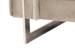 ΚΑΝΑΠΕΣ τ.CHESTERFIELD MOBAR HM3263.02 ΚΡΕΜ ΒΕΛΟΥΔΟ-ΜΕΤΑΛΛΙΚΑ ΠΟΔΙΑ 212x87x68Υεκ