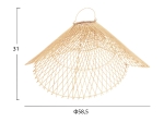 ΦΩΤΙΣΤΙΚΟ ΟΡΟΦΗΣ ΚΡΕΜΑΣΤΟ HM7878.02 RATTAN ΣΕ ΦΥΣΙΚΟ ΧΡΩΜΑ Φ58,5x31Yεκ