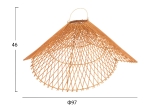 ΦΩΤΙΣΤΙΚΟ ΟΡΟΦΗΣ ΚΡΕΜΑΣΤΟ HM7880.02 RATTAN ΣΕ ΜΠΕΖ ΤΗΣ ΑΜΜΟΥ ΧΡΩΜΑ Φ97x46Υεκ