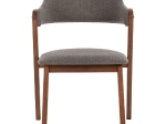 ΚΑΡΕΚΛΑ RIDER HM9734.01 RUBBERWOOD ΣΕ ΚΑΡΥΔΙ-ΥΦΑΣΜΑ ΓΚΡΙ 59x59x83Yεκ.