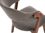 ΚΑΡΕΚΛΑ RIDER HM9734.01 RUBBERWOOD ΣΕ ΚΑΡΥΔΙ-ΥΦΑΣΜΑ ΓΚΡΙ 59x59x83Yεκ.